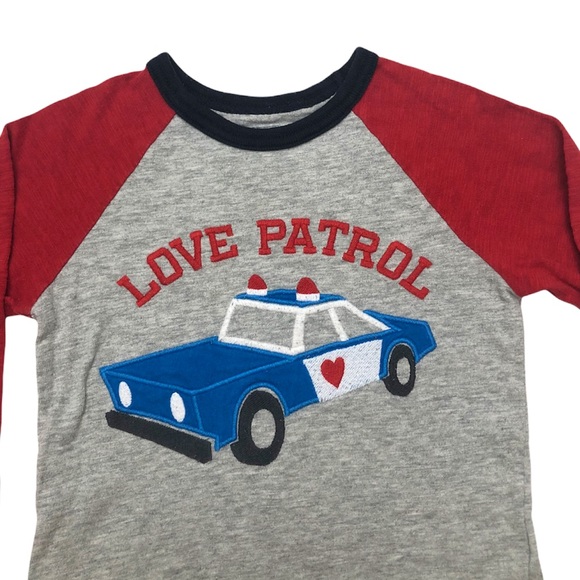 Gap Baby Blue Corduroy Pants & Love Patrol Long Sleeve Tee Shirt Set - Picture 5 of 16
